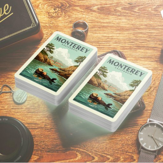 Vintage Monterey California Pokerkaarten