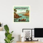 Vintage Monterey California Poster (Thuiskantoor)