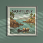 Vintage Monterey California Poster