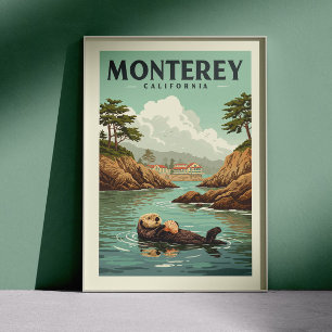 Vintage Monterey California Poster