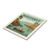 Vintage Monterey California Tegeltje (Zijkant)