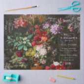 Vintage Moody Florals en Ephemera ontkoppeling Tissuepapier (Craft)