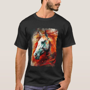 Vintage Mooie Paardengezicht Paardenliefhebbers Ma T-shirt