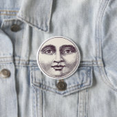 Vintage Moon Face Button (In situ)