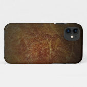 Vintage more leather Case-Mate iPhone case (Achterkant (horizontaal))