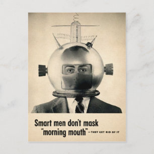 Vintage Morning Mouth Ad Briefkaart