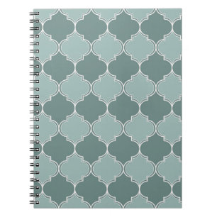 Vintage Moroccan trellis quatrefoil seamless patte Notitieboek