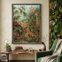 Vintage mossenplanten door Ernst Haeckel, Muscinae
