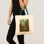 Vintage mossenplanten door Ernst Haeckel, Muscinae Tote Bag<br><div class="desc">Vintage illustratie natuur botanisch ontwerp door Ernst Haeckel. Een verscheidenheid aan kleurrijke mossen,  grassen en andere exotische tropische planten in een regenwoudjungle.</div>