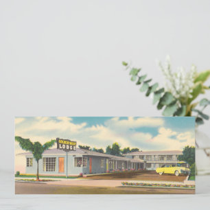 Vintage motel, Golden West Lodge hotel met palmen