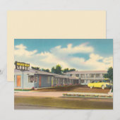 Vintage motel, Golden West Lodge hotel met palmen (Voorkant / Achterkant)