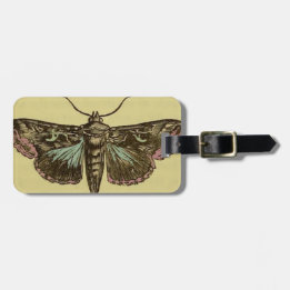 Vintage Moth Bagagelabel