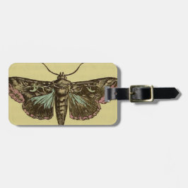 Vintage Moth Bagagelabel