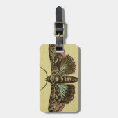 Vintage Moth Bagagelabel (Voorkant verticaal)