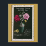 Vintage mother birthday, flowers, poem briefkaart<br><div class="desc">From a vintage postcard,  retouched,  with flowers,  and a small poem/thought: Peace and Happiness Be your portion on life's Way Many glad return I wish you Mother Dear,  on your Birthday.</div>