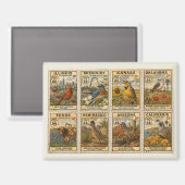 Vintage Mother Road Collage Koelkast Magneet (Voorkant / Achterkant)