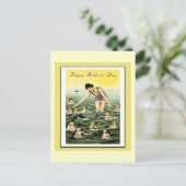 Vintage Mother's Day Baby Swy Briefkaart (Staand voorkant)