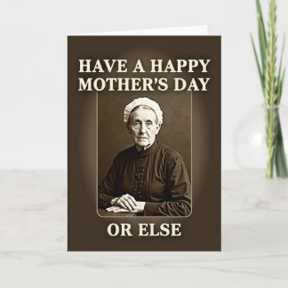 Vintage Mothers Day Command Card Kaart
