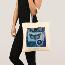 Vintage Motief Collage Cyanotype Dagelijkse Kunst