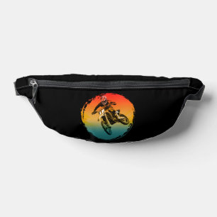vintage motocross dirt bike rijder motorfiets heuptasje