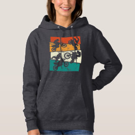 vintage motocross retro terrein enduro motorfiets hoodie