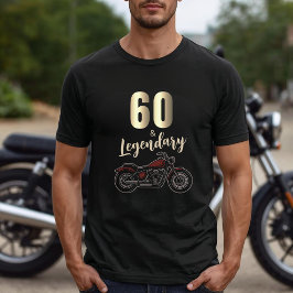 Vintage Motorcycle 60th Birthday Bike  Tri-Blend Shirt