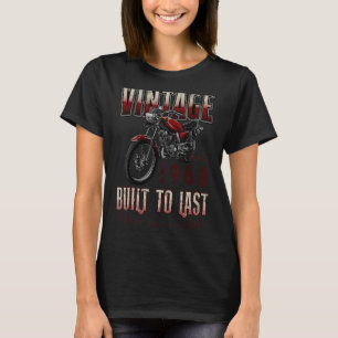 Vintage Motorcycle Bikers Motorbike Birthday Born T-shirt