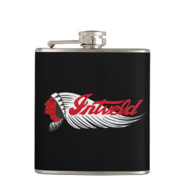 Vintage Motorcycle Logo Black Heupfles