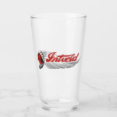 Vintage Motorcycle Logo White Glas (Voorkant)