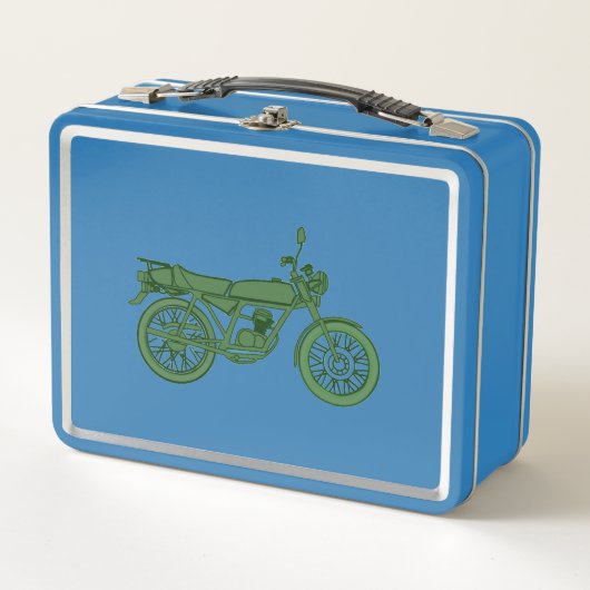 Vintage Motorcycle Lunchbox  (Voorkant)