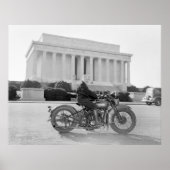 Vintage Motorcycle Mama 1930 Poster (Voorkant)