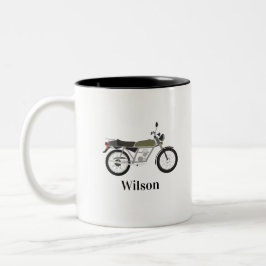 Vintage Motorcycle Mug  Tweekleurige Koffiemok