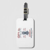 Vintage Motorcycle Riders Inc Bagagelabel (Voorkant (verticaal))