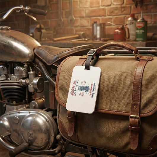 Vintage Motorcycle Riders Inc Bagagelabel