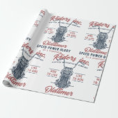 Vintage Motorcycle Riders Inc Cadeaupapier (Uitgerold)