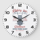 Vintage Motorcycle Riders Inc Grote Klok (Voorkant)