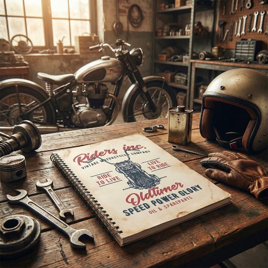 Vintage Motorcycle Riders Inc Planner