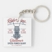Vintage Motorcycle Riders Inc Sleutelhanger (Achterkant)