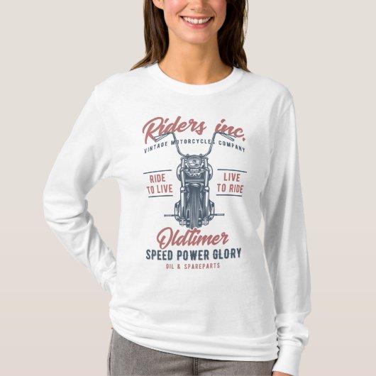 Vintage Motorcycle Riders Inc T-shirt (Voorkant)