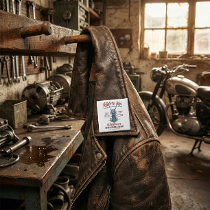 Vintage Motorcycle Riders Inc Vierkante Button 5,1 Cm