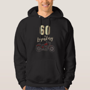 Vintage Motorfiets 60e Verjaardag Bike Hoodie