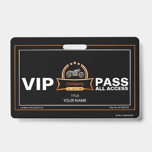 Vintage Motorfiets Badge (Voorzijde)