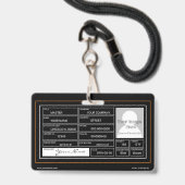 Vintage Motorfiets Badge (Achterkant met lanyard)