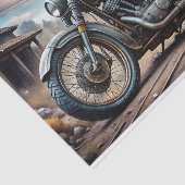 Vintage Motorfiets Decoupage Tissuepapier (Detail)