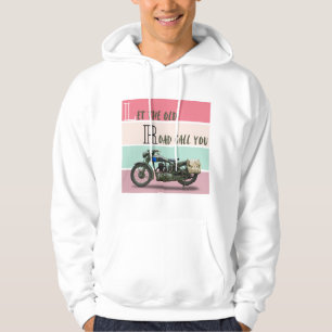 Vintage Motorfiets - Laat de Oude Weg Je Roepen Hoodie