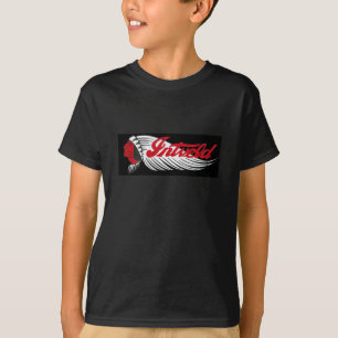 Vintage Motorfiets Logo Zwart T-shirt