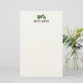Vintage motorfietschets Briefpapier (Staand voorkant)