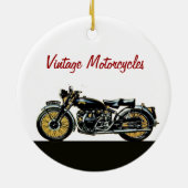 VINTAGE MOTORFIETSEN KERAMISCH ORNAMENT (Achterkant)