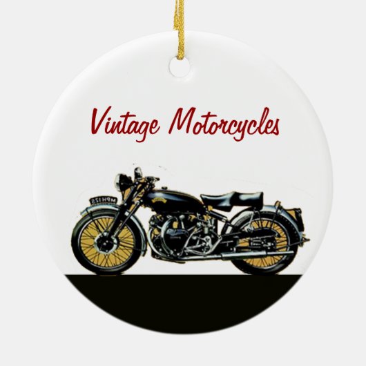 VINTAGE MOTORFIETSEN KERAMISCH ORNAMENT (Achterkant)