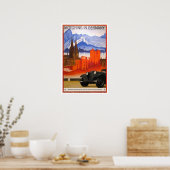 Vintage, Motoring in Duitsland. Poster (Keuken)